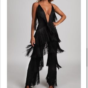 Meshki Malia Fringe Jumpsuit